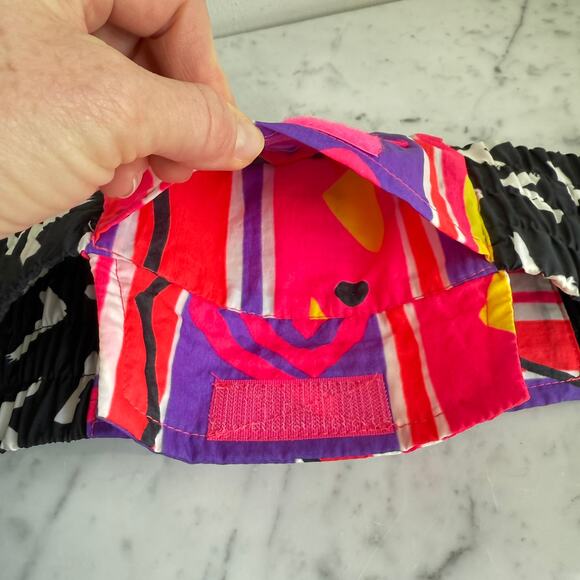 Vintage Obermeyer Ski Belt Neon Print Adjustable Fastex Buckle - Picture 7 of 10